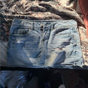 Denim Mini Skirt